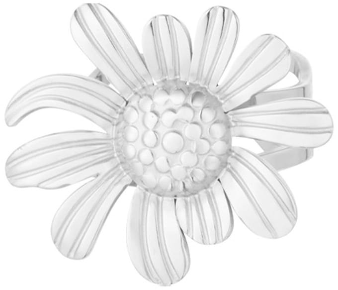 Happy Daisy Ring | RVS (verkleurt niet) | Zilverkleurig | Beste Cadeau voor haar