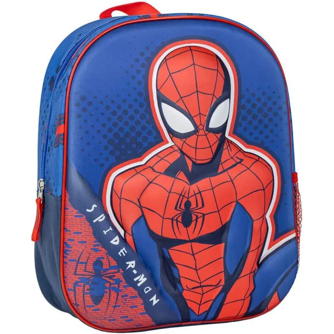 Disney Spider‑Man 3D Schoolrugzak – Kinderrugzak – Polyester & EVA – 31 cm – Blauw/Multicolor – Superhelden‑design