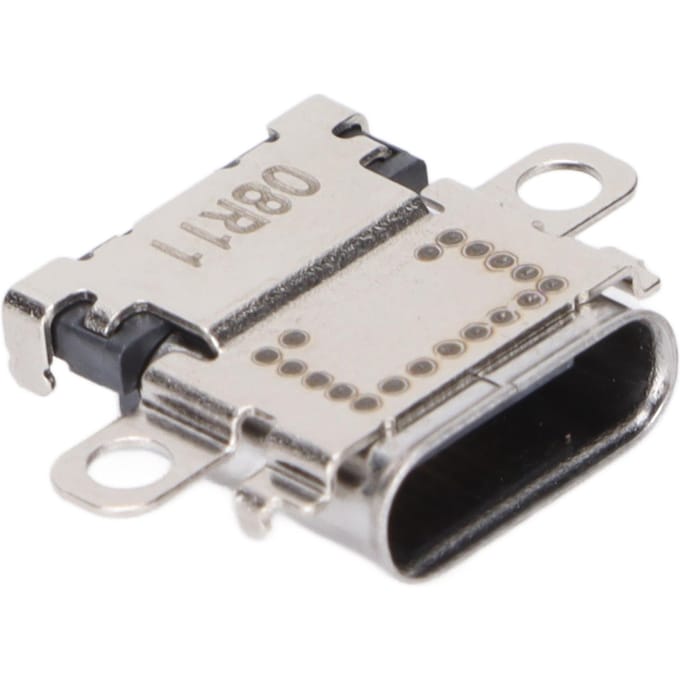 Vervangende Type C Oplaadpoort Metaal USB C Stroomlaadbus voor Switch Console gray