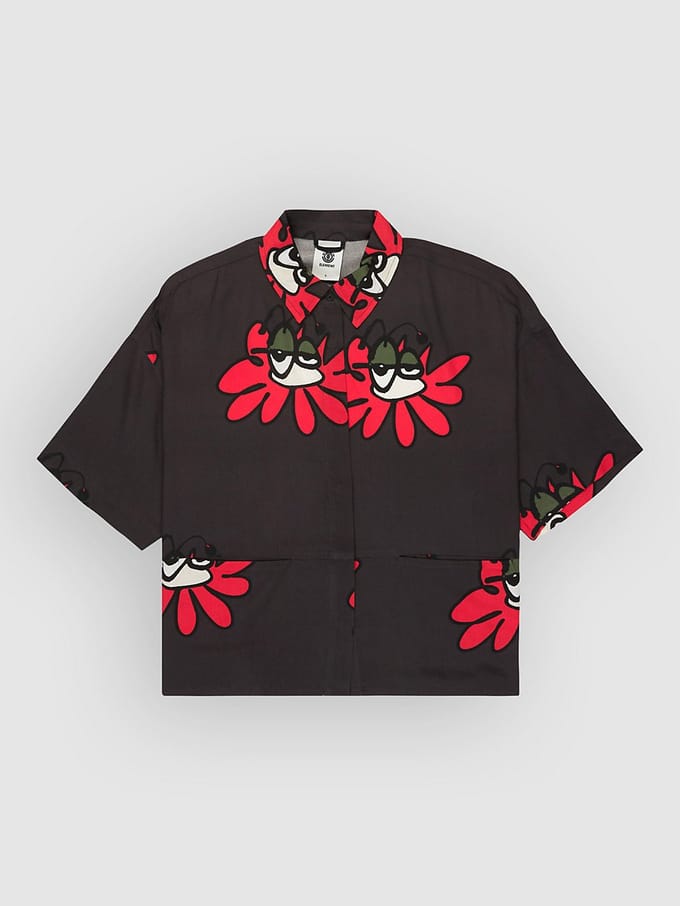 Element Boxy Front Pocket Hemd zwart
