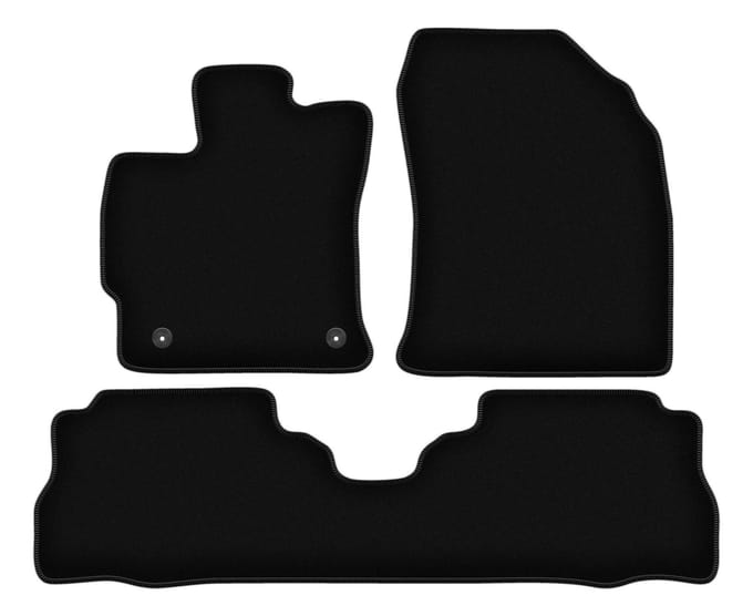 BASIC zwarte veloursmatten voor: Toyota Prius III Plus hatchback (2011-2015)