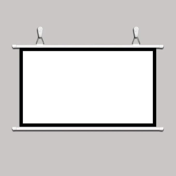 Projectiescherm - Uitschuifbaar scherm - Thuisbioscoop - Mat wit projectiedoek - 30-72 inch - Wit