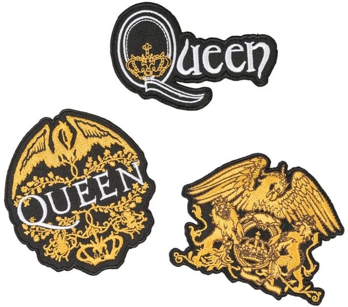 Queen Patches 3-er Set Queen Unisex Patch - Neutraal - Standard