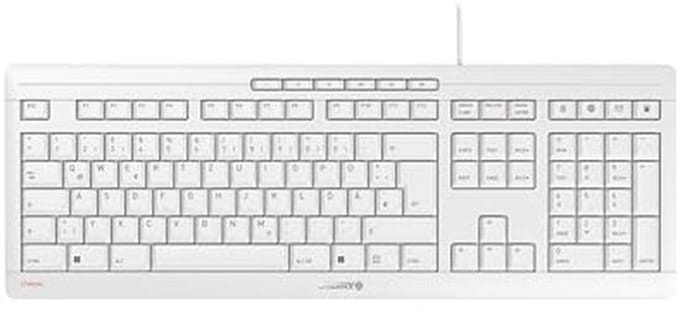 Kabelgebonden QWERTZ Toetsenbord met Stil Mechanisme en Extra Functionele Toetsen