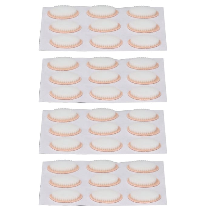 4 Feuilles 36 Pièces Coussinets pour Oignons Protecteurs de Pieds Patchs Préviennent l'Usure Coussin Éponge Douce pour Cors beige