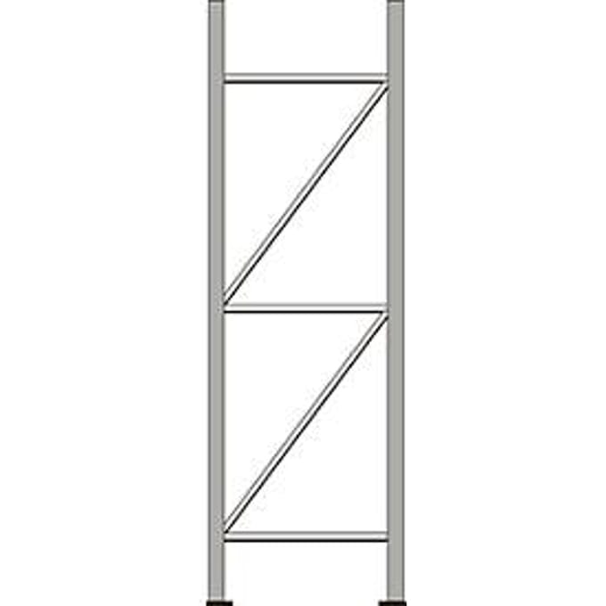 Staanderframe, voor stellingsysteem WR 600, H 2500 x D 600 mm