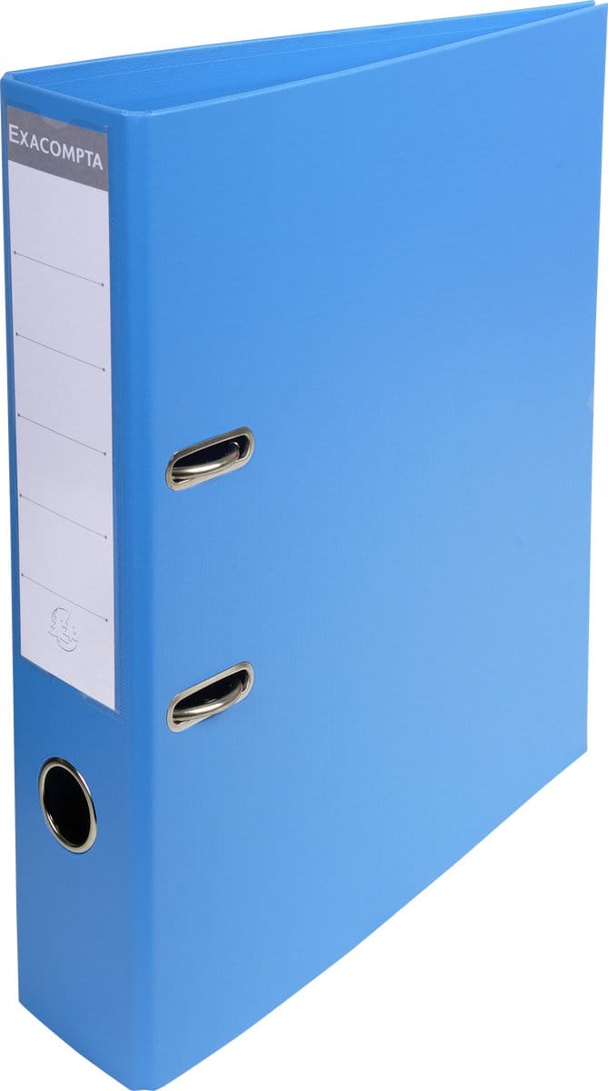 Exacompta 10x Prem'Touch® PVC Ordner met hefboom - rug 70 mm - A4 - Blauw - 53742E