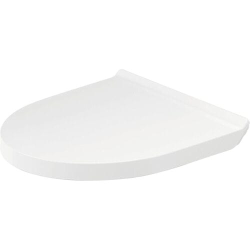 Duravit DuraStyle Basic WC-zitting 36.9x43.3x4.2cm compact met softclose met quickrelease Kunststof wit