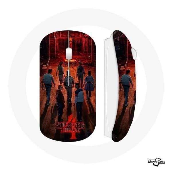Souris Sans Fil - Stranger Things - Saison 4 - Rouge - USB - Fan Art