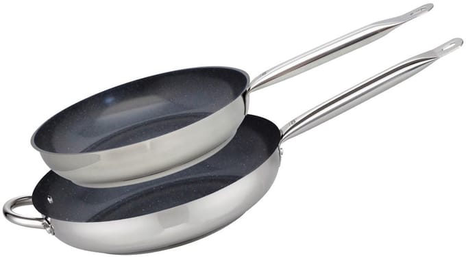 Set van 2 Pannen 28 en 32 cm keramisch zonder PFAS Profi Therm Platinum Elo