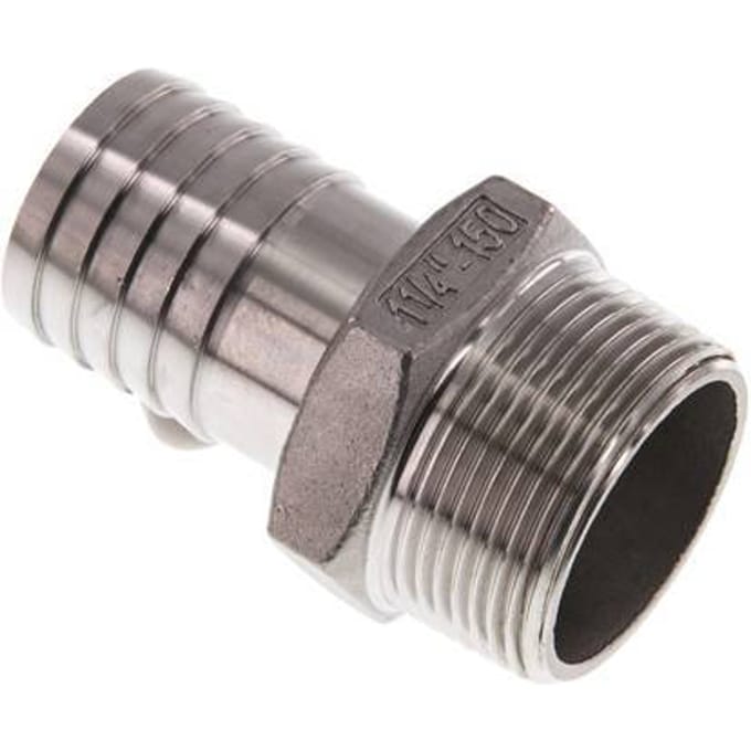 32 mm & 1-1/4''NPT RVS 1.4408 Slangpilaar Buitendraad
