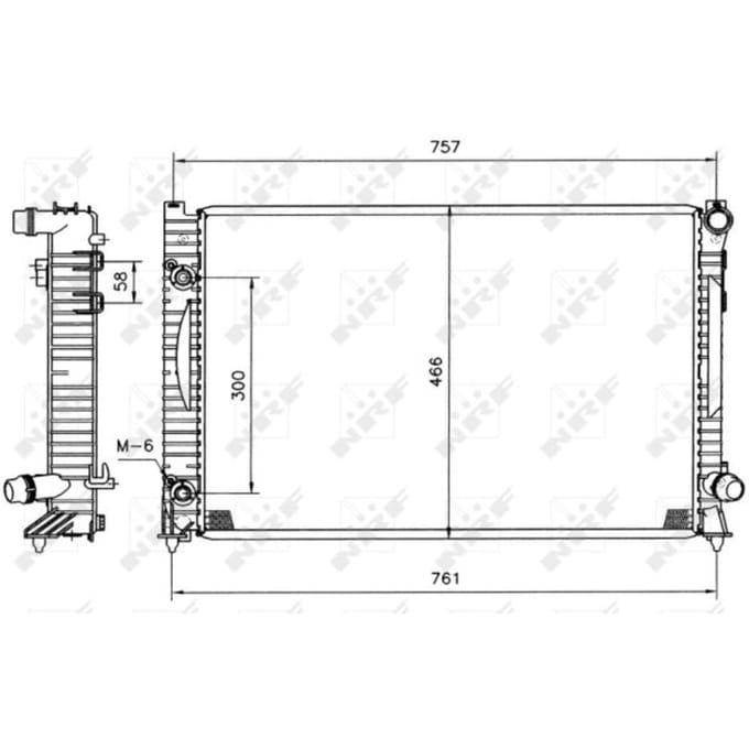 Radiator, motorkoeling NRF 51586