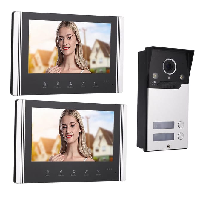 Video Deurbel Intercom Systeem 7in TFT LCD Scherm 120 graden Groothoek voor Huis Appartement