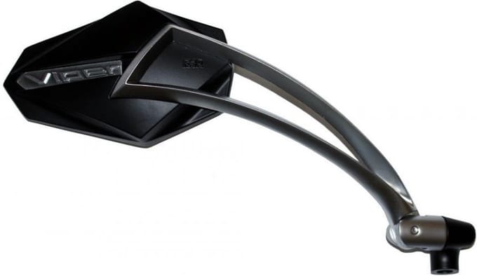 Spiegel rechts tuning Far Viper aluminium voor motor M10 spoed 1.25 Nieuw