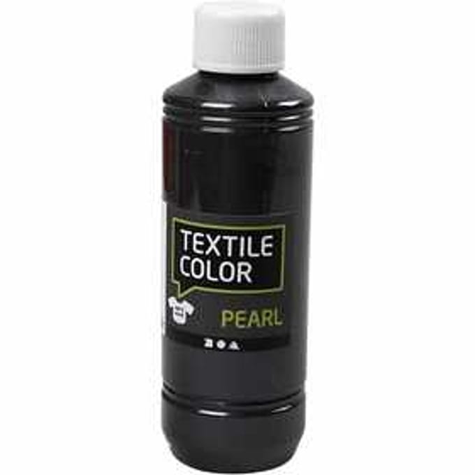 Textielkleur, parelmoer, grijs, 250ml/ 1 fles