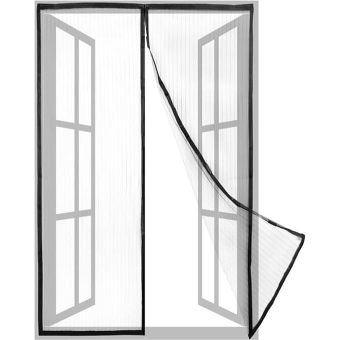 Moustiquaire pour porte 100 x 210 cm avec fermeture
