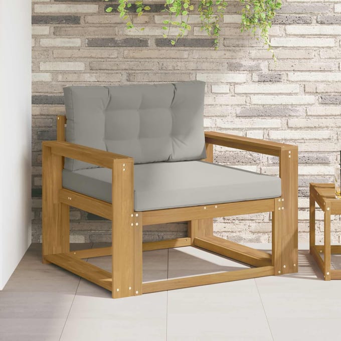 vidaXL - Buiten - Midden - Sofa - Polyester - Wit