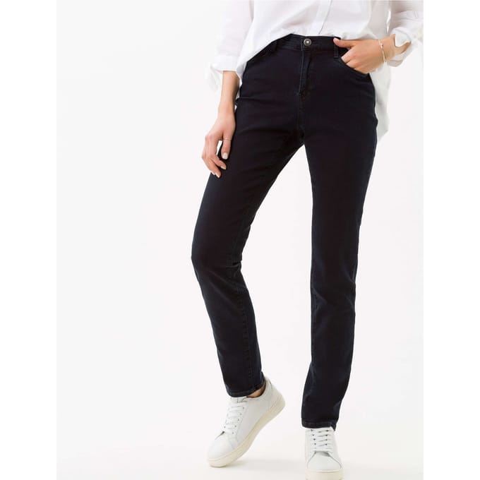 Brax Dames Jeans  Style MARY, denim donkerblauw, maat 34