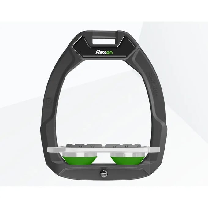 Veiligheid stijgbeugels Plat Grip Antraciet/Grijs/Groen Flex-On Safe-On