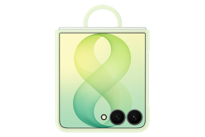 Silicone Magnet Cover Ring voor de Samsung Galaxy Z Flip 8 - Green