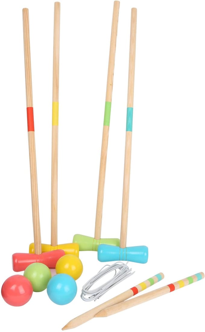 Small Foot - Houten Croquet Buitenspel, 20dlg.