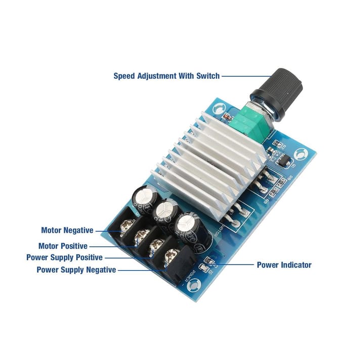 DC12V~24V 30A DC Motorsnelheid ??Controller Module Motor Snelheidsregeling Schakelaar Regulator