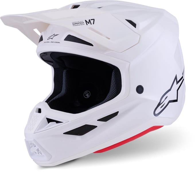 Alpinestars S-M7 Wit Crosshelm - Helm