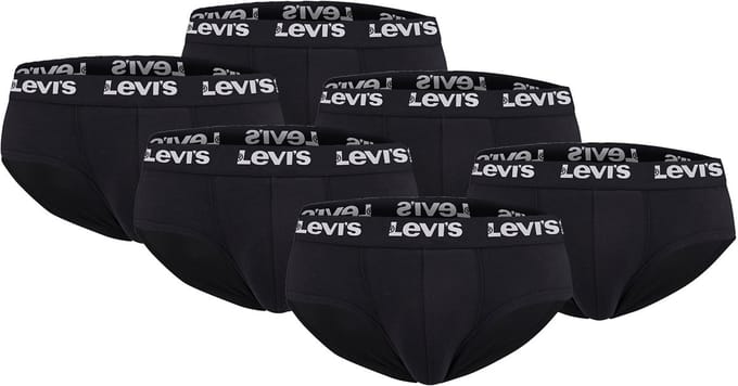 Pack of 6 men's Levis REPEAT LOGO Brief shorts underwear pants