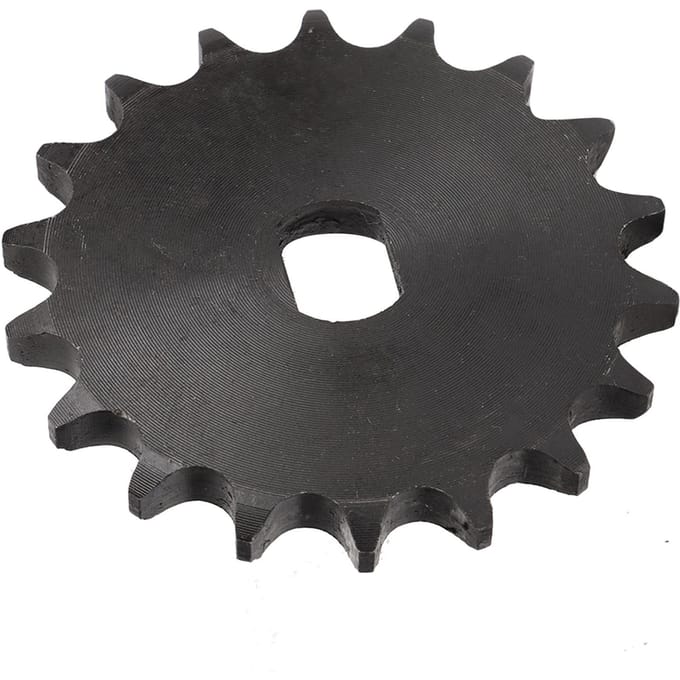 Pignon d'entraînement de chaîne 428 Pignon de chaîne en acier au carbone pour moteur à engrenages MY1020 MY1012 ZXF1122 Trou intérieur H 12x17mm 18T