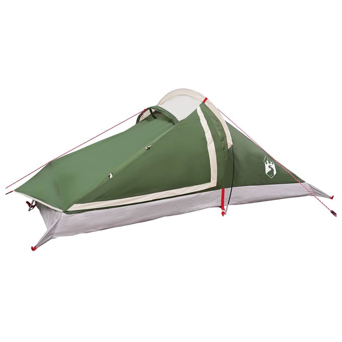 vidaXL - Backpacking - Tent - 2-persoons - Groen - 185T - Polyester - met - PU - Coating