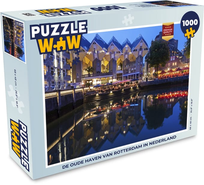 Puzzel Rotterdam - Water - Haven - Legpuzzel - Puzzel 1000 stukjes volwassenen