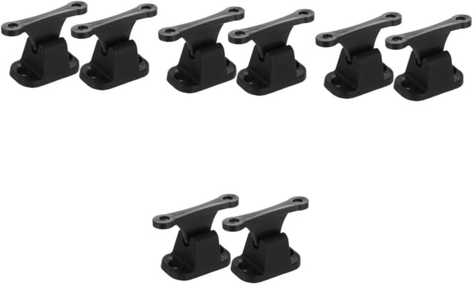 Deurhouder Kit - Deurstopper Deurvanger - Camper Stabiliteit - Eenvoudig te Installeren - 8 stuks - Zwart