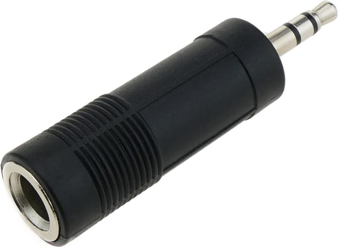 BeMatik - RCA-audioadapter vrouwelijk naar 3,5 mm male jack