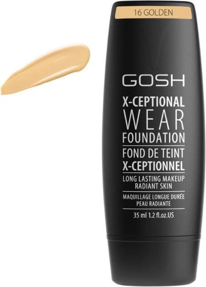 Gosh - X-Ceptional Wear Foundation - Tekutý make-up 35 ml 16 Golden -
