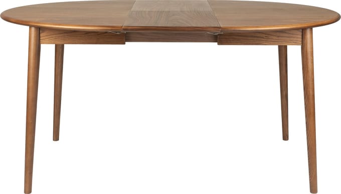 Zuiver Twist Uitschuifbare Eettafel Rond 120/160x120 cm Walnoot - Bruin