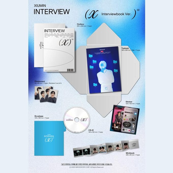 XIUMIN - Interview X (Livre d'entretiens Ver.) blue