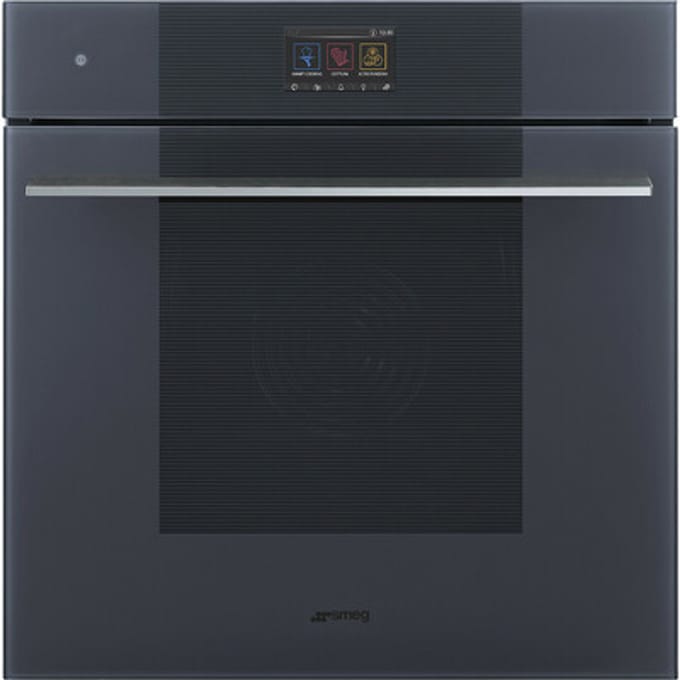 SMEG Traditional pyro Galileo Oven Oven , Linea, 60 cm, Thermogeventileerd, Neptune Grey, A+, Pyrolyse