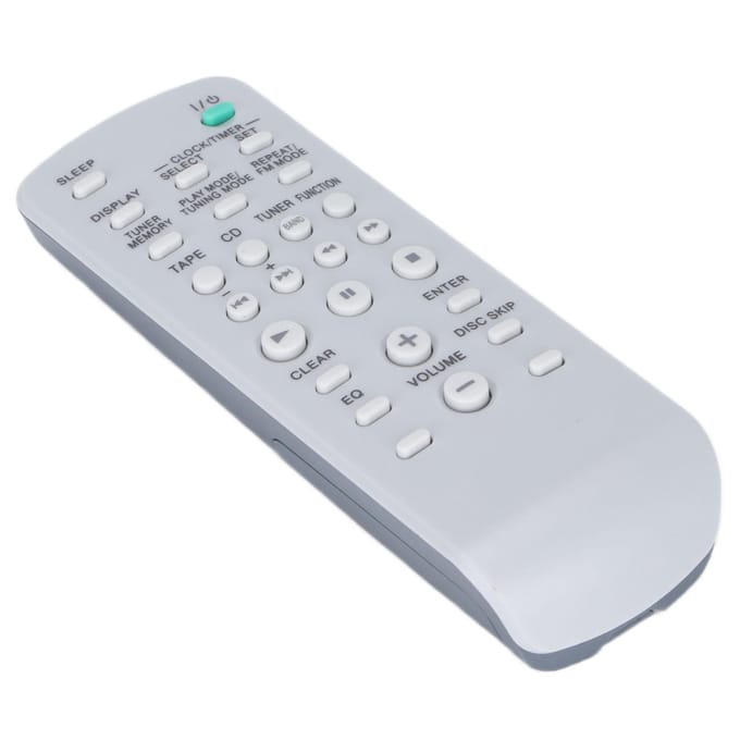 Télécommande de remplacement RMSC1 pour système stéréo Hi-Fi Mini Sony MHCGX450 CMTNE3 MHCGX250 MHCGX450 CMTNE3 white