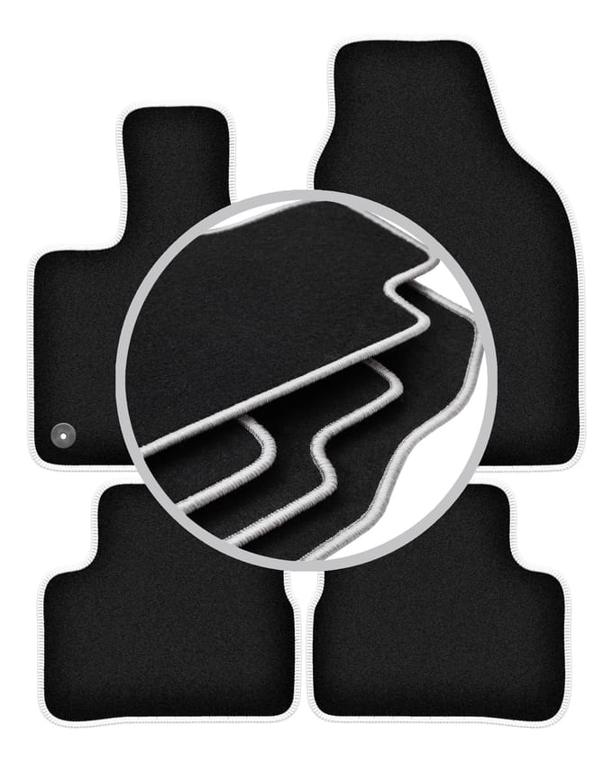 CARLUX-SILVER automatten voor: Fiat E-500 / 500 Electric hatchback (2020-)