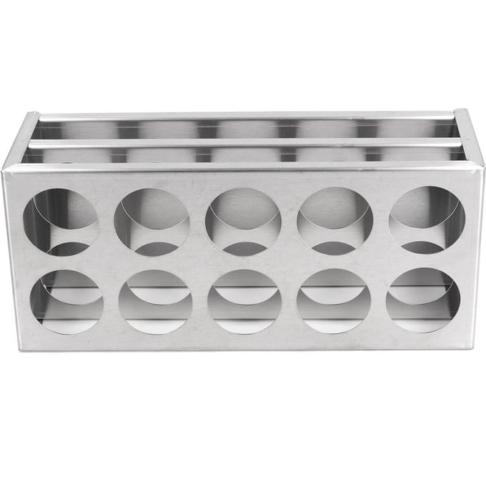 Support de tubes à essai en acier inoxydable 304 pour laboratoire et studio 40mm 10 holes gray