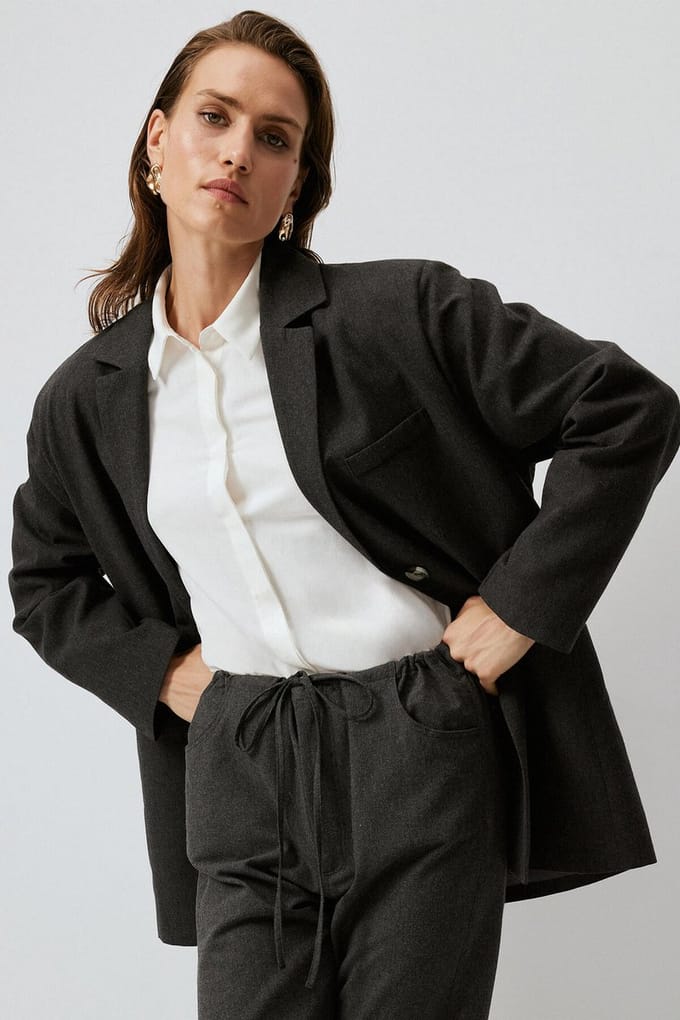 Touché Privé - Blazer jasje - Antraciet - Dames