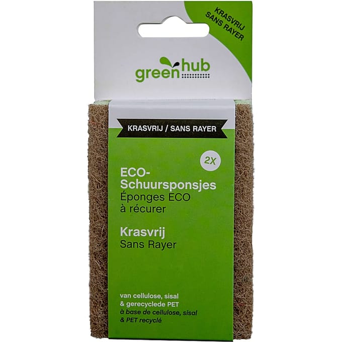 Greenhub ECO-Schuursponsjes 2 st