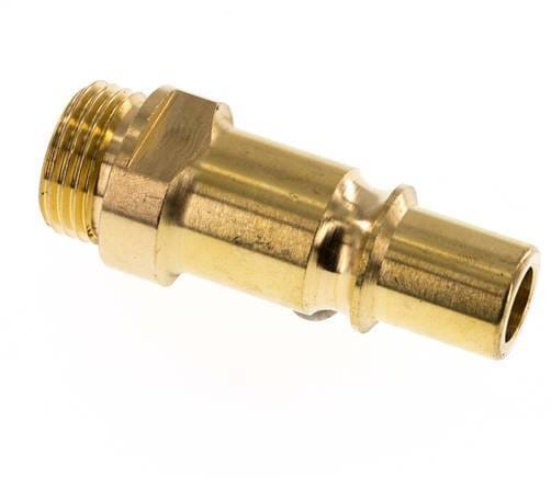 Messing DN 12 Luchtkoppeling Insteeknippel G 1/2 inch Buitendraad
