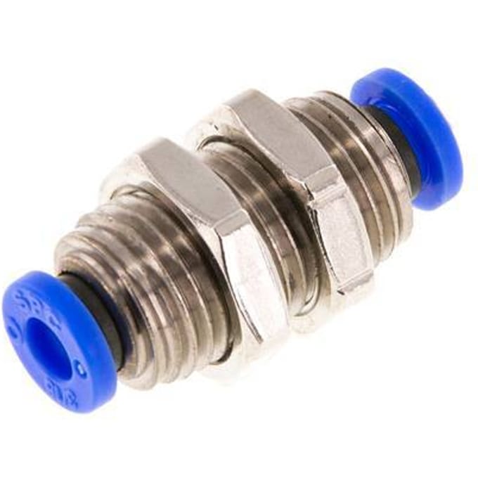 3/16'' Messing/PBT Insteekfitting Schotdoorvoer NBR [2 Stuks]