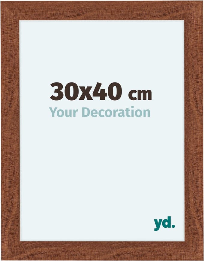 Your Decoration - Fotolijst 30x40 cm - MDF - Walnoot - Como