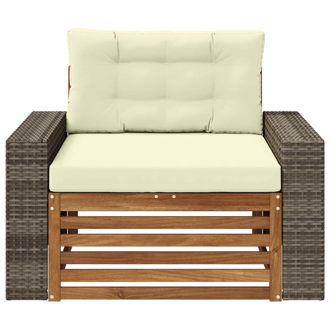 vidaXL - Buiten - Midden - Sofa - Naturel
