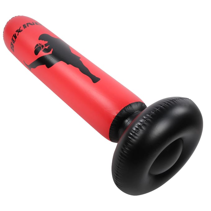 Stootzak Krachttraining PVC Opblaasbare Stootkolom Muur Tuimelaar Boksen Obstakel Tool red
