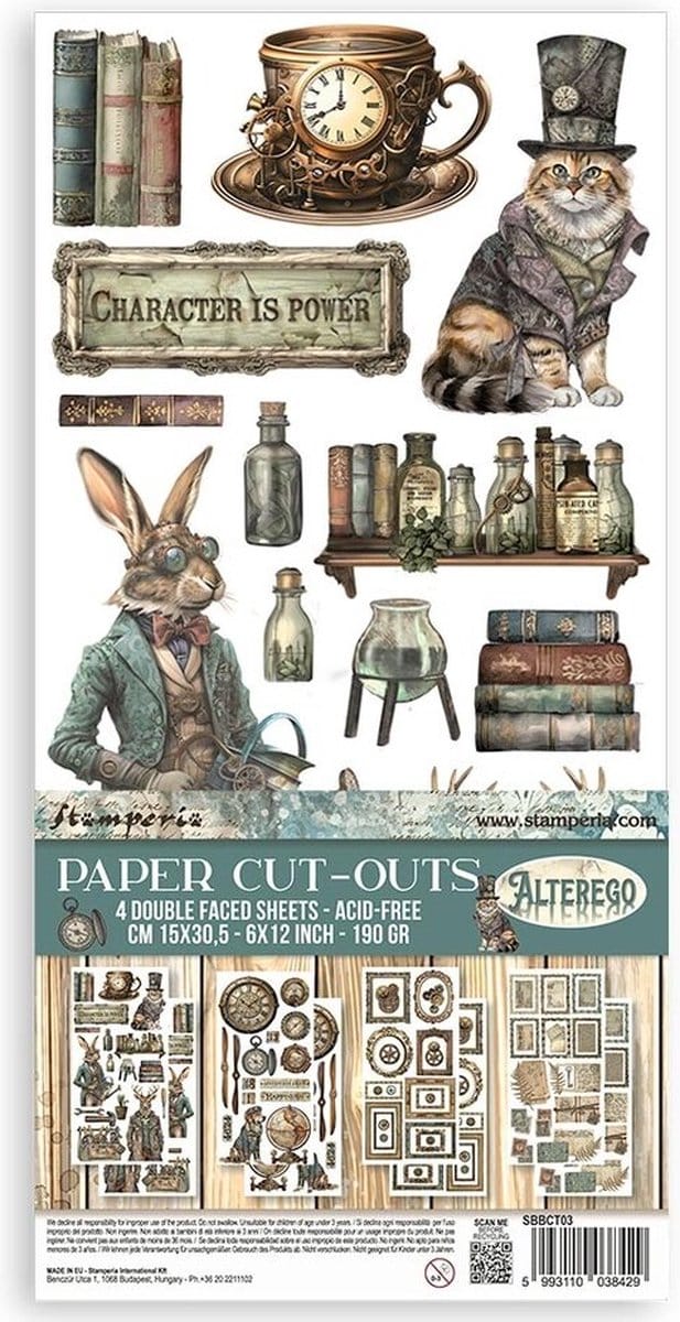 Stamperia - Alterego Paper Cut-outs (SBBCT03)