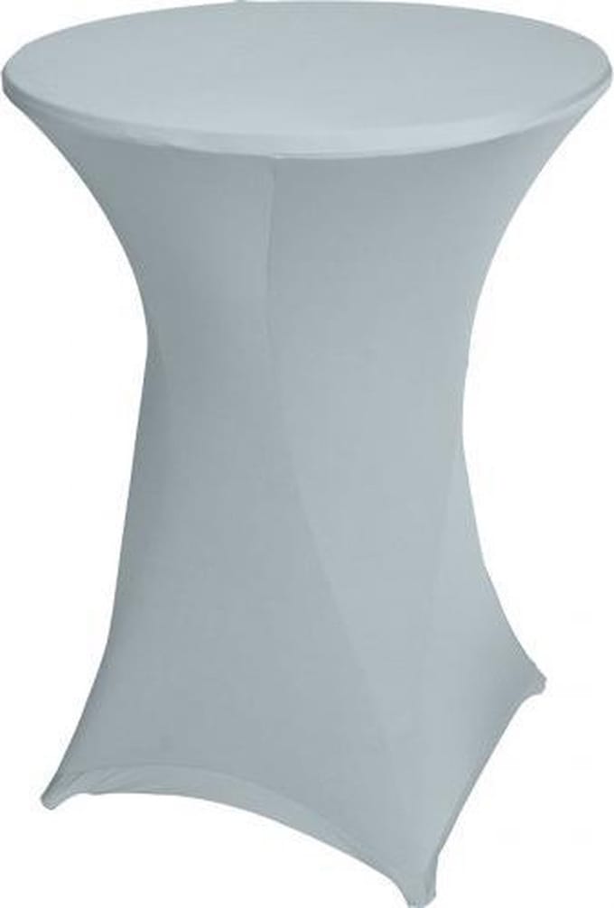Outdoor Living - Easyfit statafelrok- stretch- grijs Ø80cm