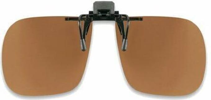 Luxe Clip on zonnebril - Opklapbaar - Bruin - Bril Polariserend - UV400 bescherming